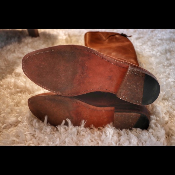 Frye Dorado Riding Boots Brown Cognac - Picture 4 of 6